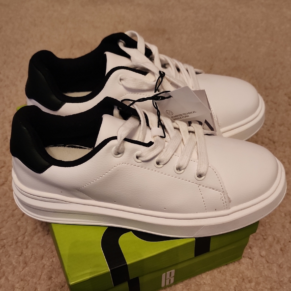 Zara Kids White and Black Sneakers